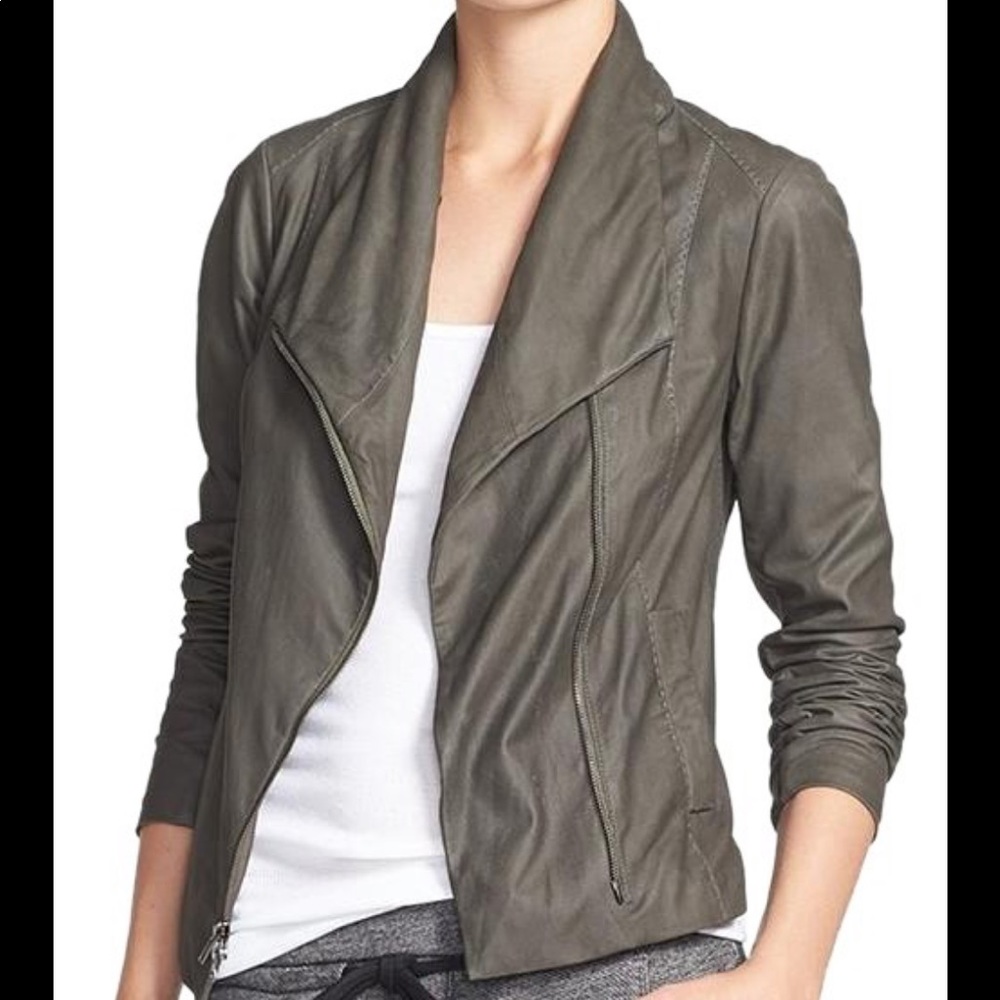 Vince Scuba Leather Jacket